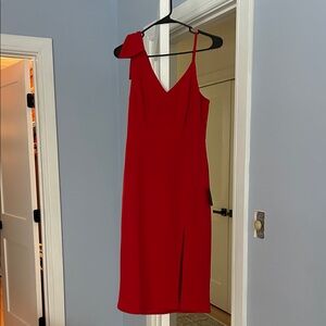 Lulu's One Shoulder Red Dress